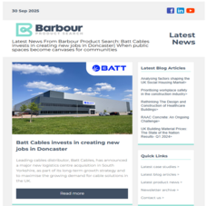 Latest News From Barbour Product Search: Batt Cables invests in creating new jobs in Doncaster| When public spaces become canvases for communities